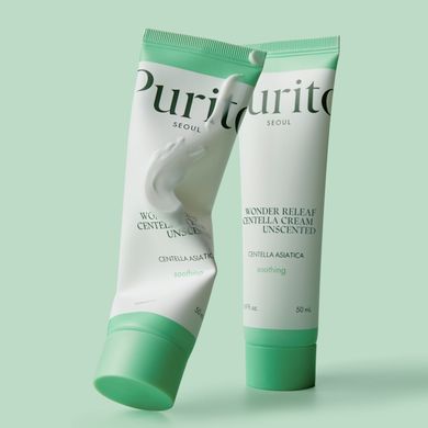 Purito SEOUL Wonder Releaf Centella Cream Unscented – крем для чутливої шкіри з центеллою без ефірних олій