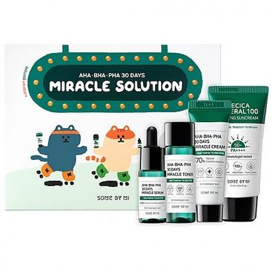 Some By Mi AHA.BHA.PHA 30 Days Miracle Solution 4-Step Kit — лімітований набір мініатюр для проблемної шкіри