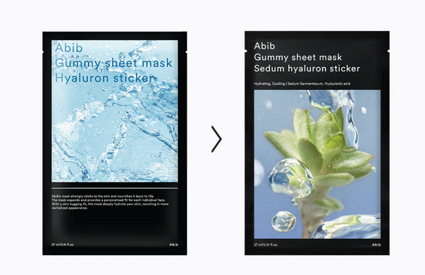 Abib Gummy Sheet Mask Sedum Hyaluron Sticker &ndash; зволожуюча маска для обличчя