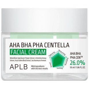 APLB AHA BHA PHA Centella Facial Cream &ndash; крем для проблемної шкіри з AHA, BHA, PHA та центелою азіатською
