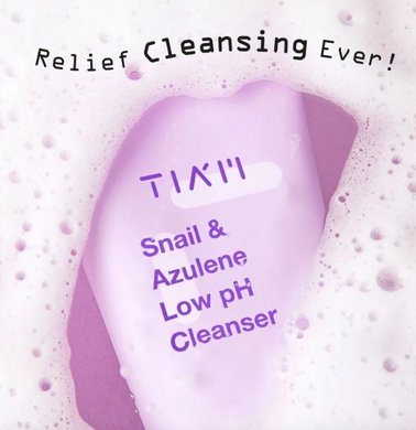TIA'M Snail & Azulene Low pH Cleanser – гель для вмивання з муцином равлика та азуленом