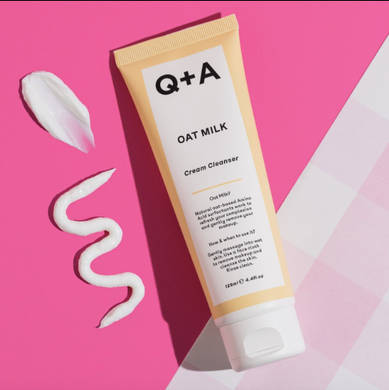 Q+A Oat Milk Cream Cleanser 125 ml – зволожуюча кремова пінка для вмивання з вівсяним молоком