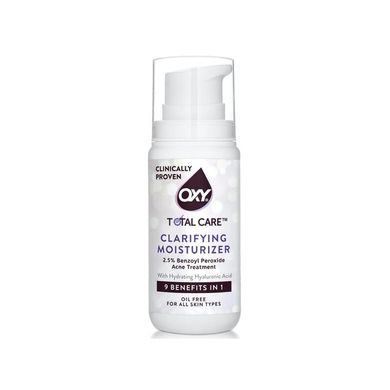 Oxy Total Care Clarifying Daily Facial Moisturizer — зволожуючий крем проти акне з бензоїл пероксидом 2,5%