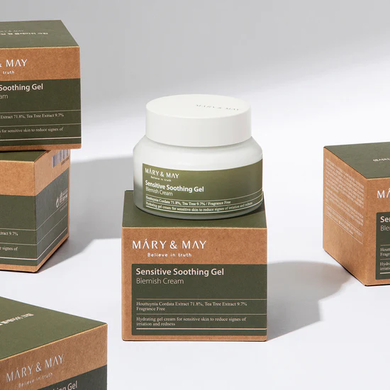 Mary&May Sensitive Soothing Gel Blemish Cream – гель-крем для жирної і проблемної шкіри