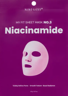 NINE LESS My Fit Sheet Mask No.3 Niacinamide &ndash; тканинна маска з ніацинамідом