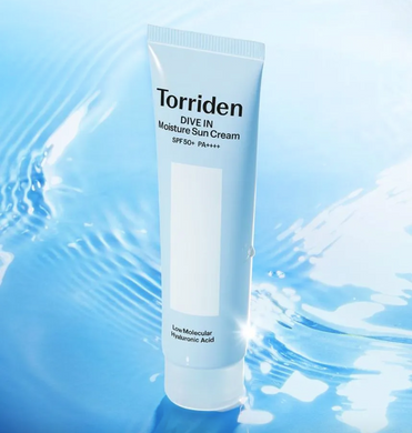 Torriden DIVE-IN Watery Moisture Sun Cream – сонцезахисний крем з гіалуроновою кислотою SPF50+ PA++++