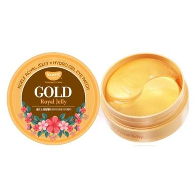 KOELF Gold & Royal jelly Mask pack eye - гідрогелеві патчі з золотом та маточним молочком