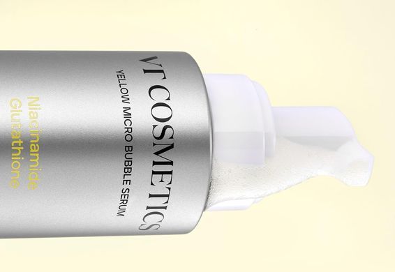 VT Cosmetics Niacinamide Glutathione Yellow Micro Bubble Serum &ndash; освітлювальна сироватка з мікро-бульбашками з ніацинамідом і глутатіоном