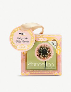 Benefit Dandelion - ніжно-рожеві рум'яна для світлої шкіри (міні, новорічнка упаковка)
