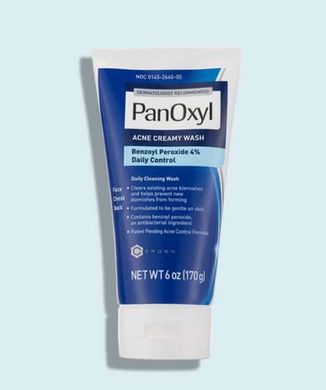 PanOxyl Creamy Acne Wash 4% Benzoyl Peroxide — пінка для вмивання проти акне