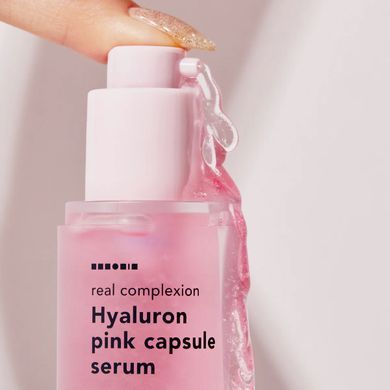 Hanskin Real Complexion Hyaluron Pink Capsule Serum &ndash; сироватка для сяяння шкіри зі зволожуючими капсулами