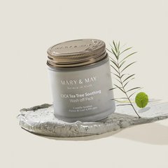Mary&May CICA TeaTree Soothing Wash off Pack 125g – глиняна маска з центеллою