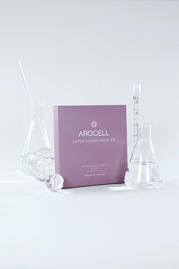 Arocell Super Power Mask EX – гідрогелева маска з колагеном та 10 видами гіалуронової кислоти