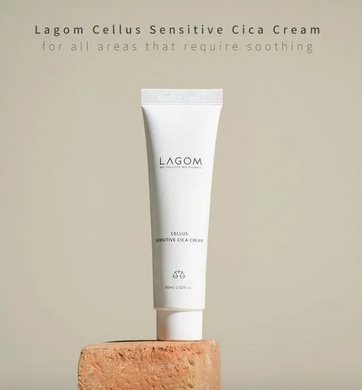 LAGOM Cellus Sensitive Cica Cream – зволожуючий крем з центеллою для чутливої шкіри