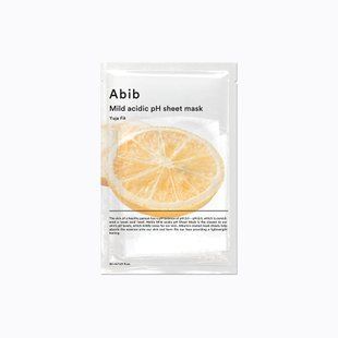 Abib Mild Acidic pH Sheet Mask Yuja Fit &ndash; освітлююча тканинна маска з екстрактом юдзу