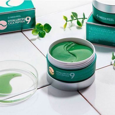 Medi-Peel Hyaluron Cica Peptide 9 Ampoule Eye Patch &ndash; патчі заспокійливі з пептидами