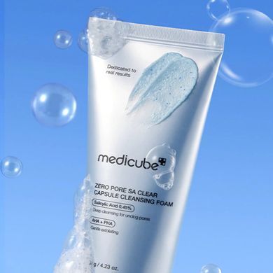 Medicube Zero Pore SA Clear Capsule Cleansing Foam &ndash; очищувальна пінка для вмивання з капсулами для звуження пор