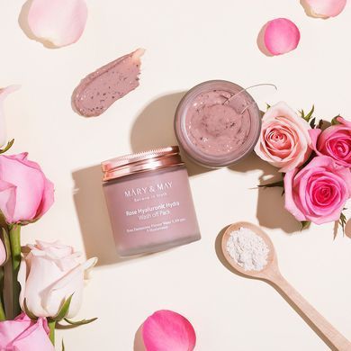 Mary&May Vegan Rose Hyaluronic Mask Special Set &ndash; подарунковий набір: глиняна маска з трояндою 125 г + 30 г + пензлик