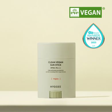HYGGEE Clean Vegan Sunstick – сонцезахисний стік SPF50+ PA++++