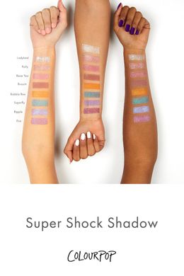 ColourPop Super Shock Shadow — кремово-пудрові тіні для повік
